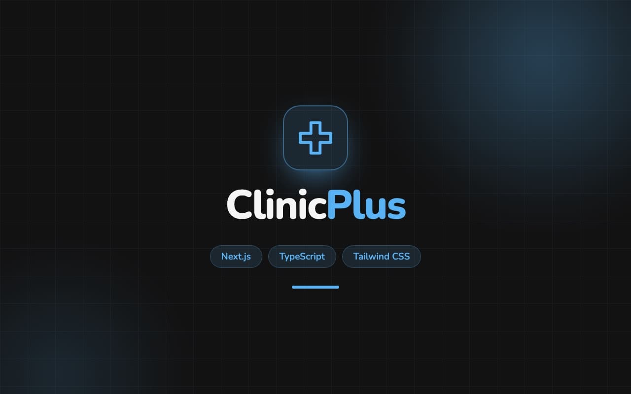 Portada del proyecto ClinicPlus, plataforma de gestión clínica